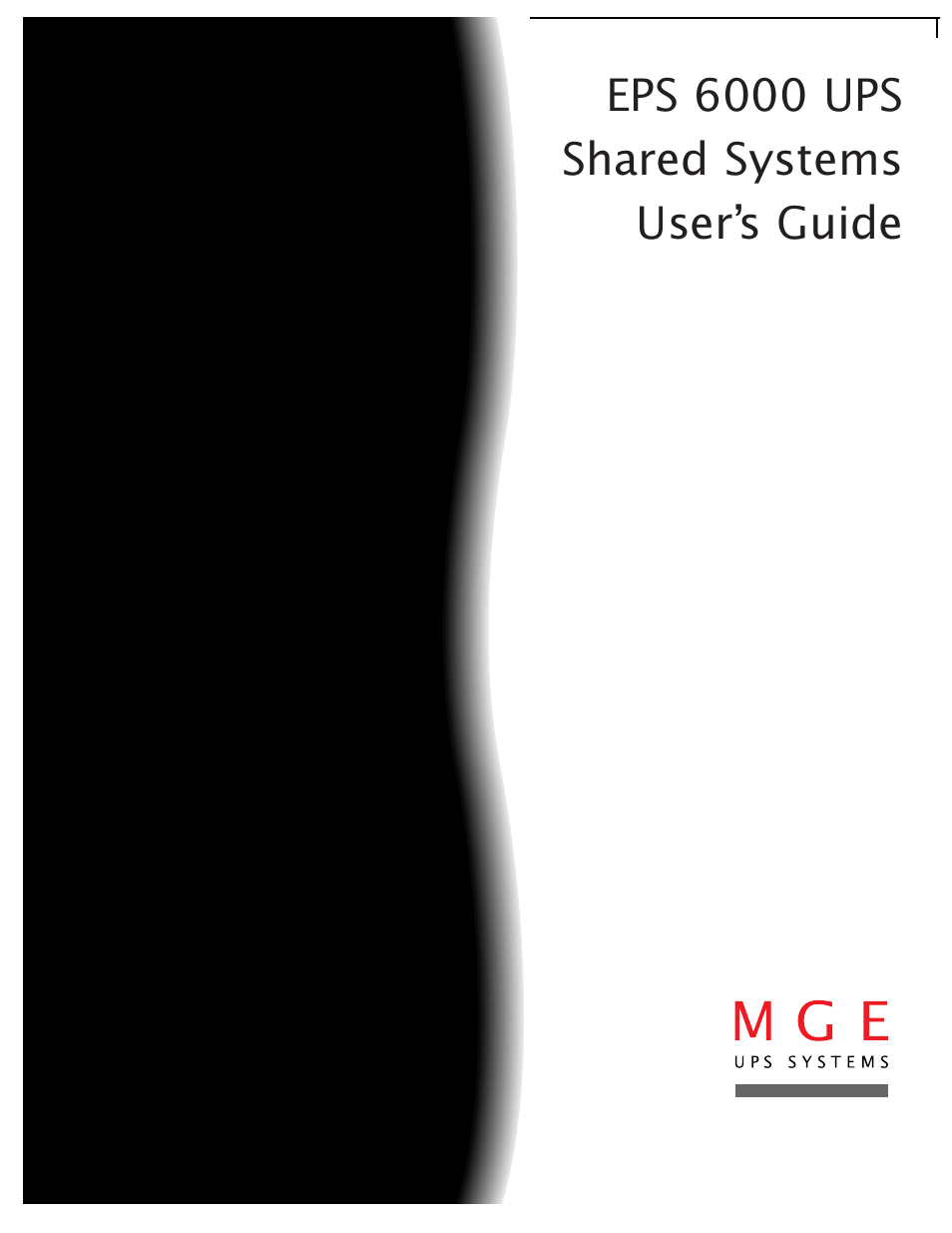 MGE UPS Systems EPS 6000 User Manual | 84 pages