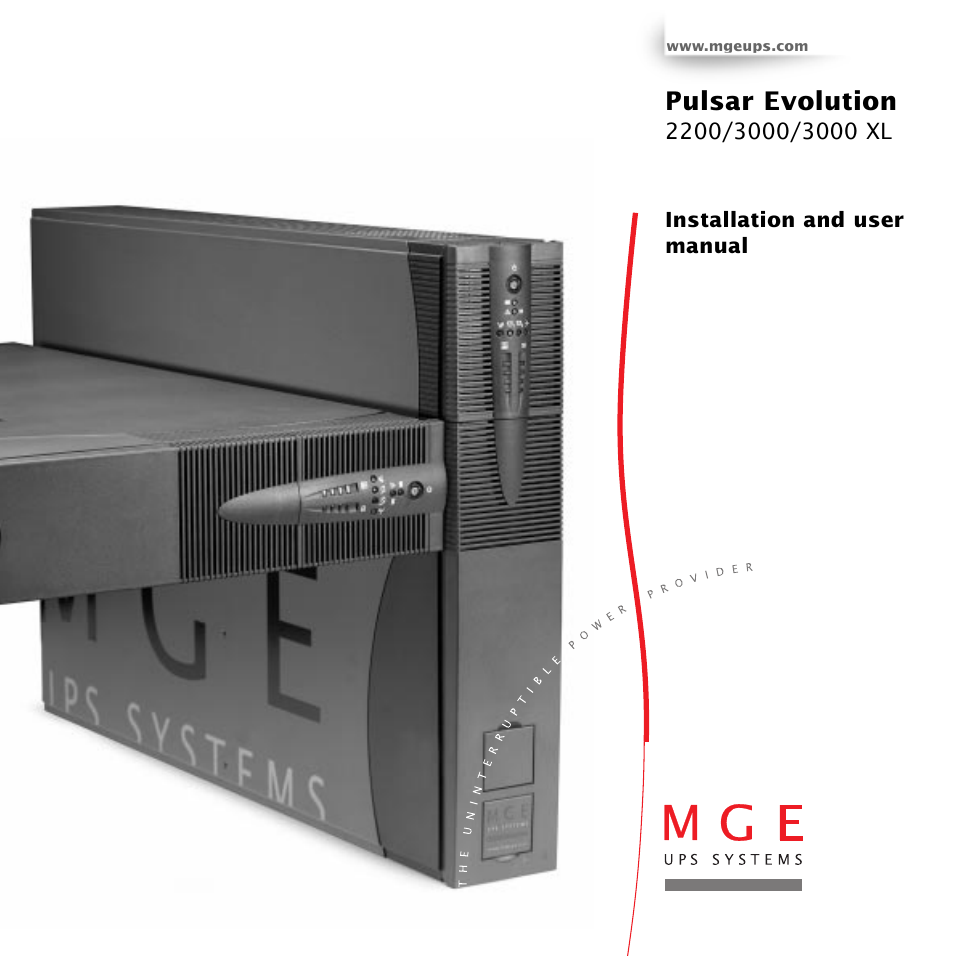 MGE UPS Systems 3000 User Manual | 32 pages