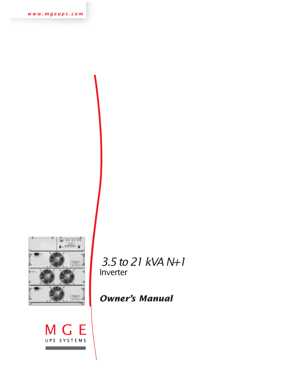 MGE UPS Systems 3.5 to 21 kVA N+1 User Manual | 54 pages