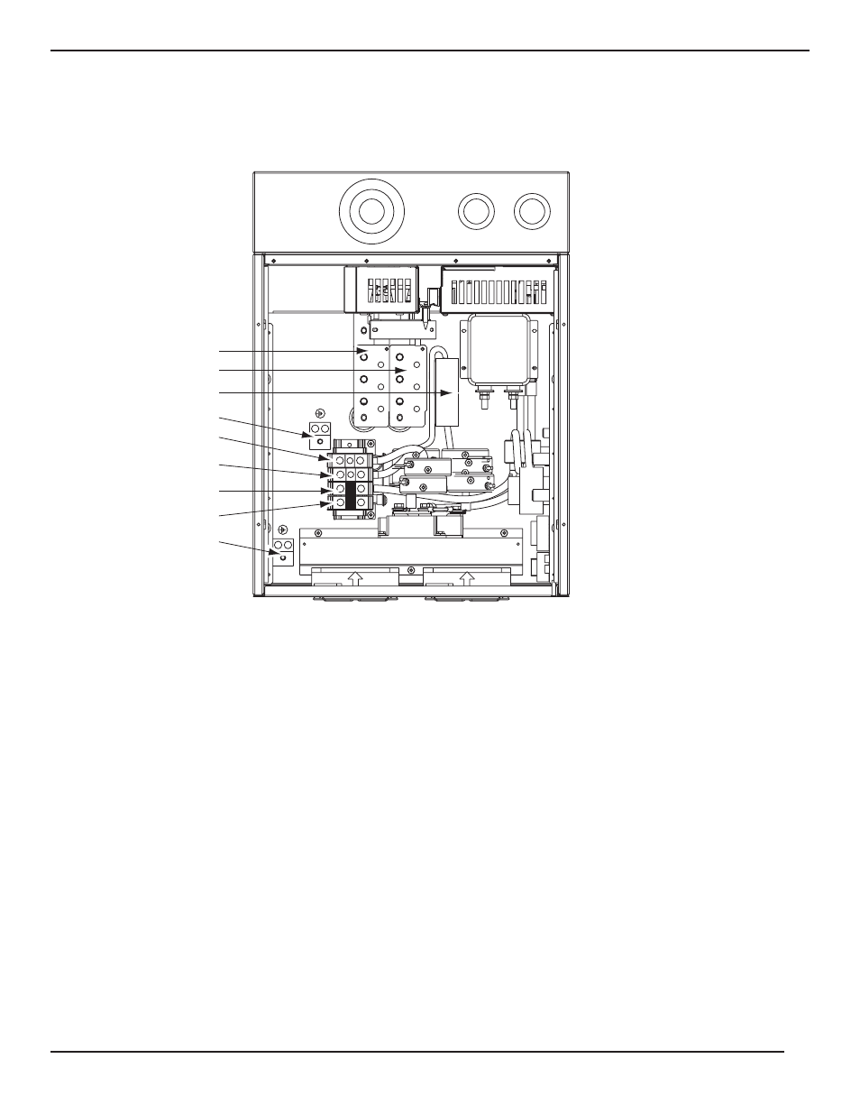 3a static switch section - input and output wiring, Emi and busbar vac configurations -7 | MGE UPS Systems 3.5 to 21 kVA N+1 User Manual | Page 24 / 54