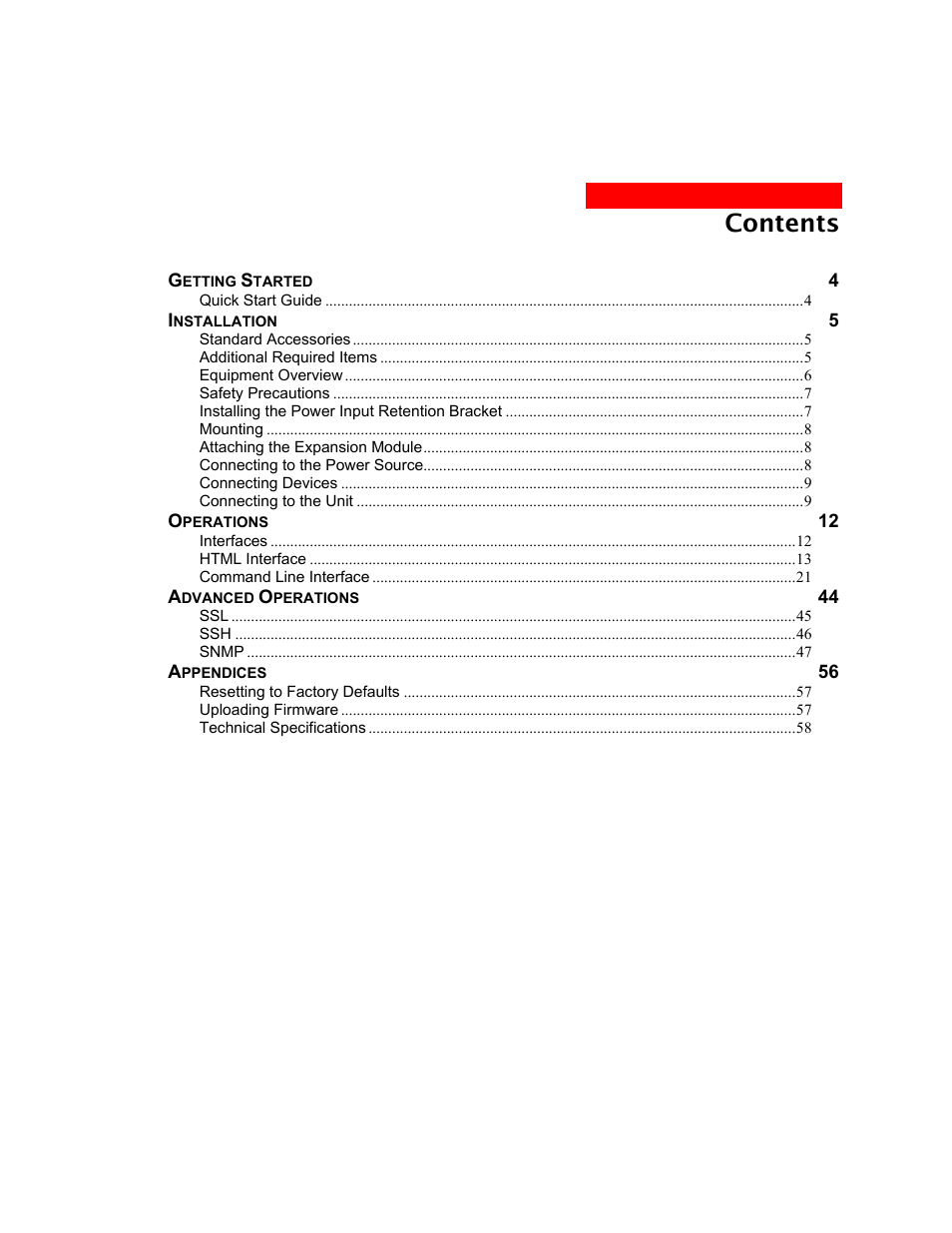 MGE UPS Systems Switched PDU User Manual | Page 3 / 62