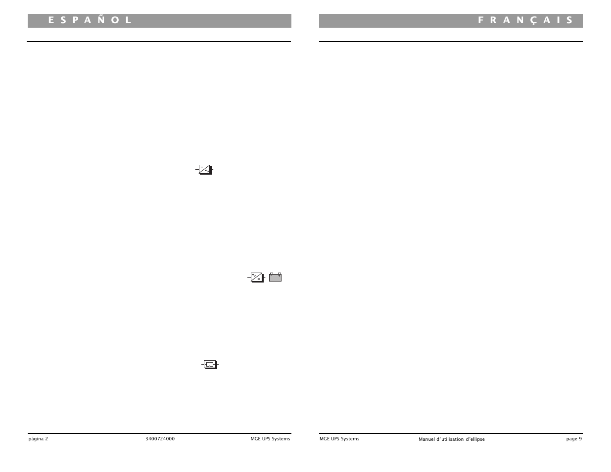 Introducción | MGE UPS Systems UPS 500 User Manual | Page 11 / 22