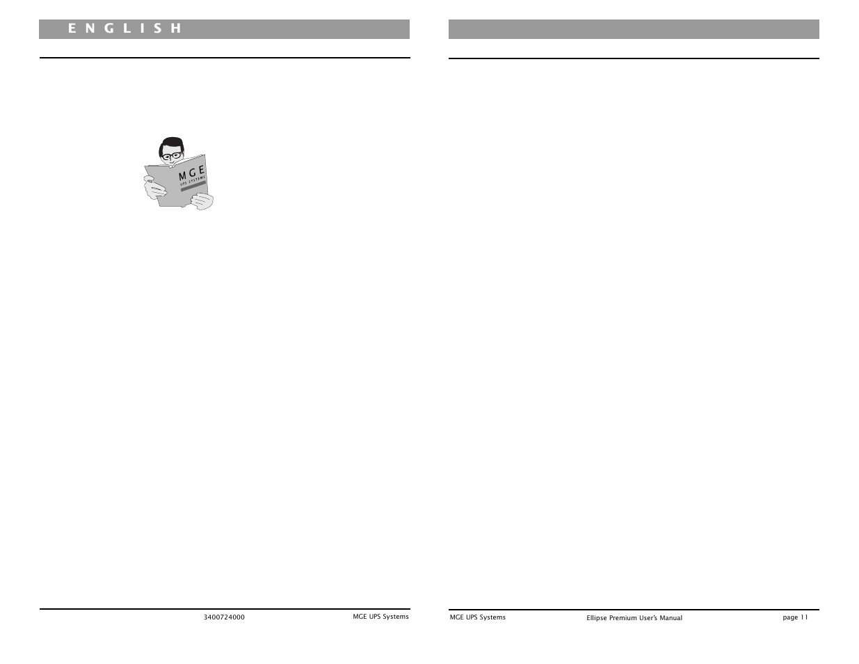 MGE UPS Systems UPS 500 User Manual | Page 22 / 22