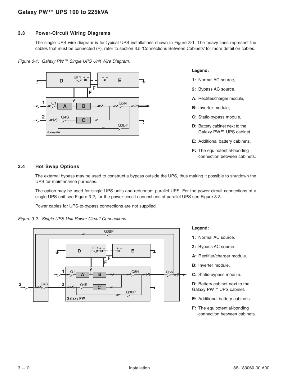 MGE UPS Systems GALAXY PW 225KVA User Manual | Page 36 / 104