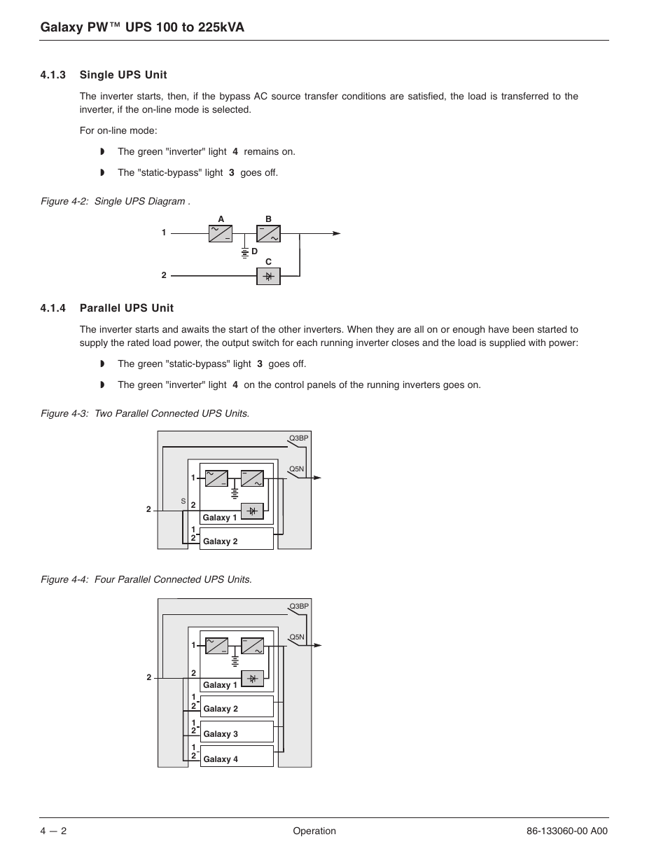 MGE UPS Systems GALAXY PW 225KVA User Manual | Page 50 / 104