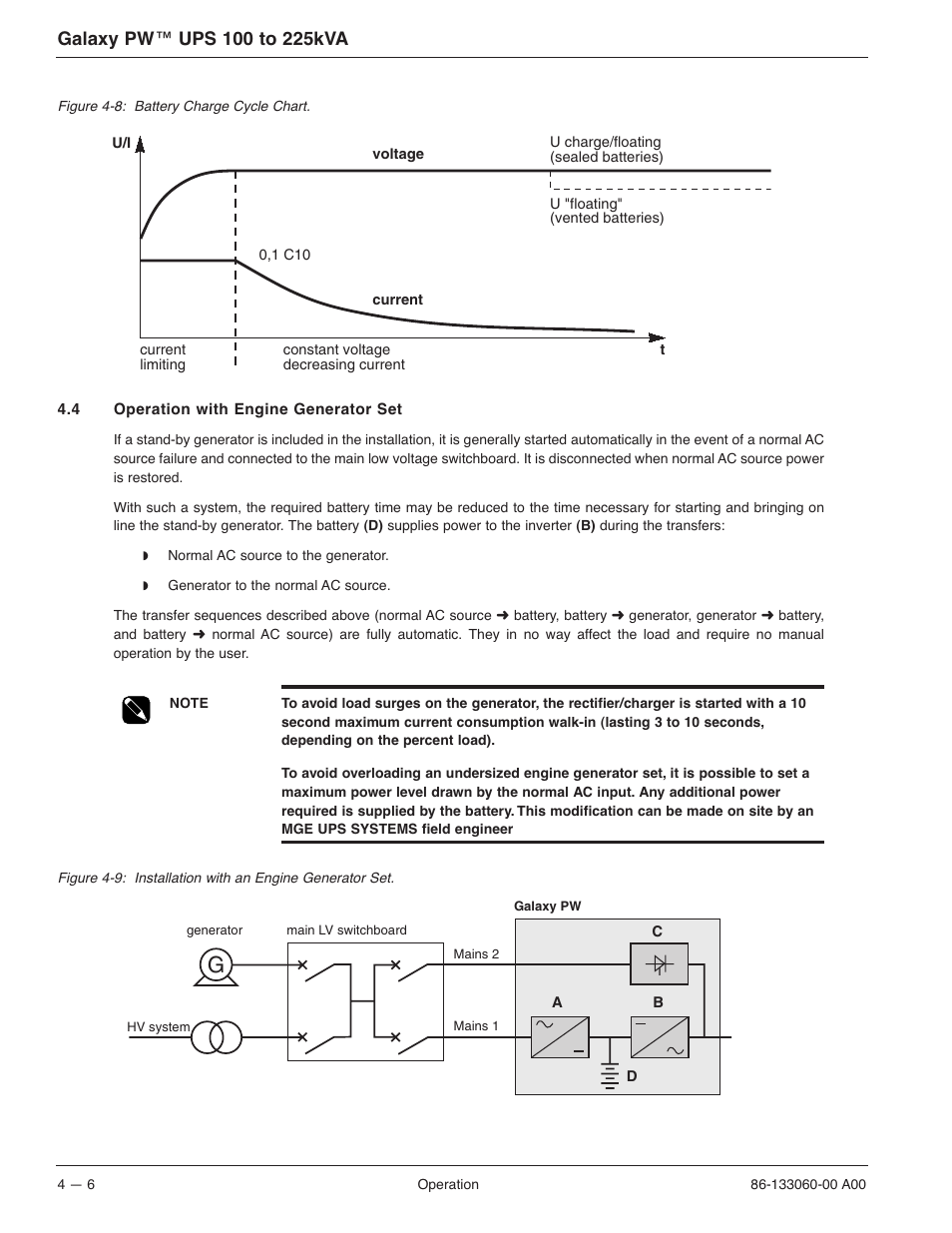 MGE UPS Systems GALAXY PW 225KVA User Manual | Page 54 / 104