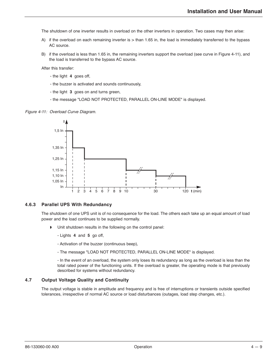 Installation and user manual | MGE UPS Systems GALAXY PW 225KVA User Manual | Page 57 / 104