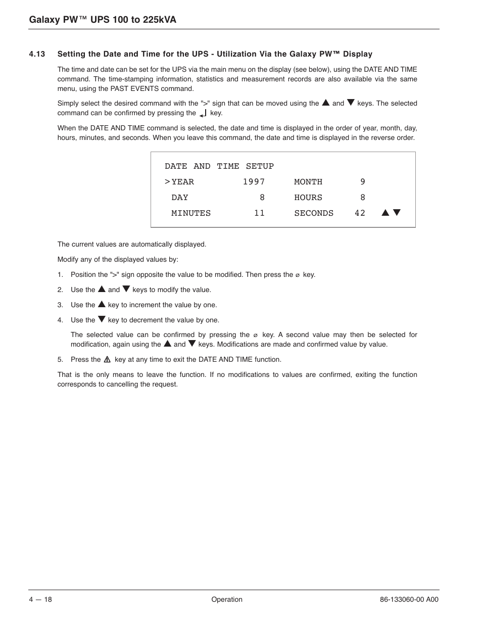 MGE UPS Systems GALAXY PW 225KVA User Manual | Page 66 / 104