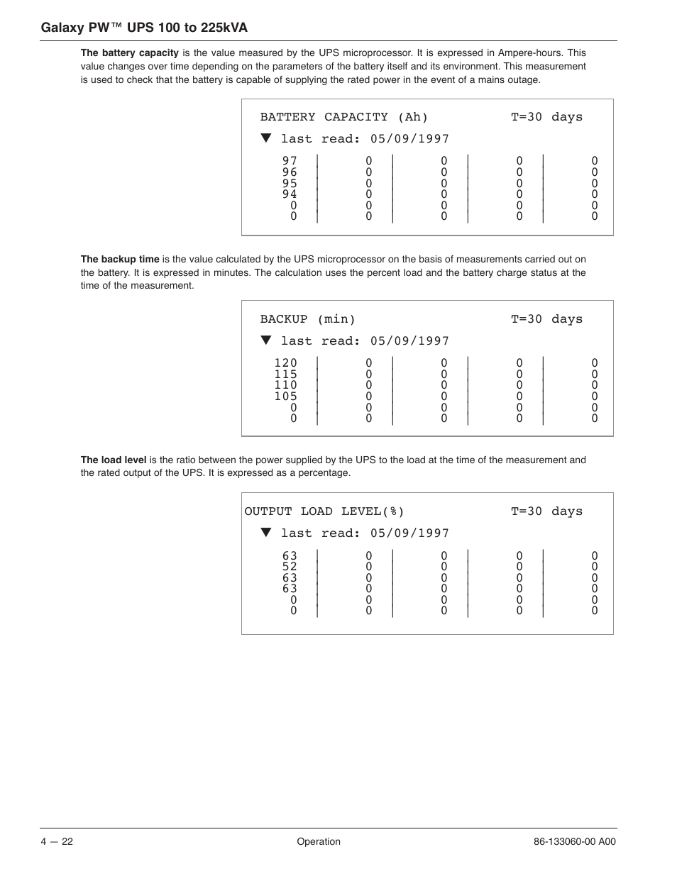 MGE UPS Systems GALAXY PW 225KVA User Manual | Page 70 / 104
