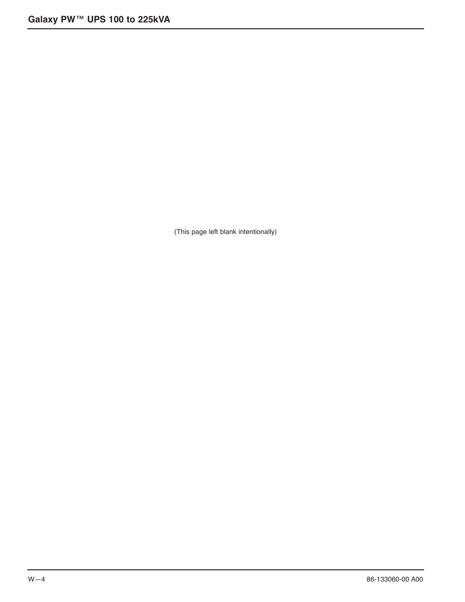 MGE UPS Systems GALAXY PW 225KVA User Manual | Page 96 / 104
