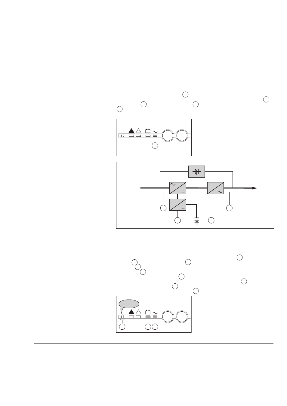 Operation, Normal operation, Operation on battery power | MGE UPS Systems Comet TM 5 - 30 kVA User Manual | Page 25 / 60