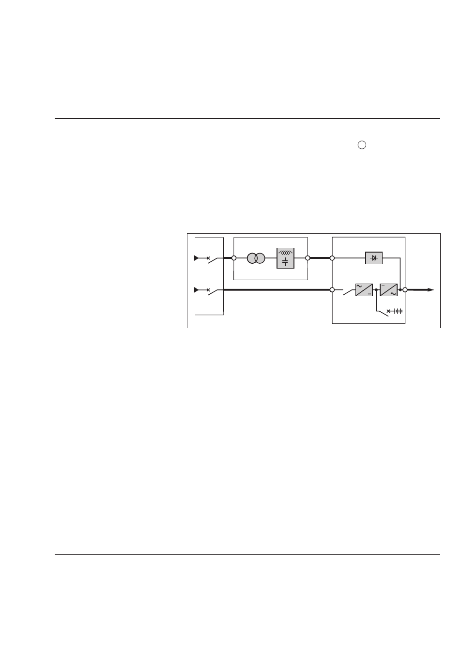 Separate mains 2 transformer (ac bypass input), Power connection diagram | MGE UPS Systems Comet TM 5 - 30 kVA User Manual | Page 43 / 60