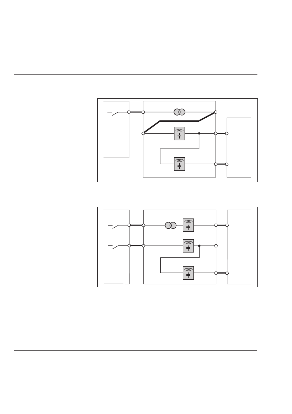 Options, Cont'), Separate mains 2 transformer and harmonics filter | Relative positions of the various cubicles | MGE UPS Systems Comet TM 5 - 30 kVA User Manual | Page 48 / 60