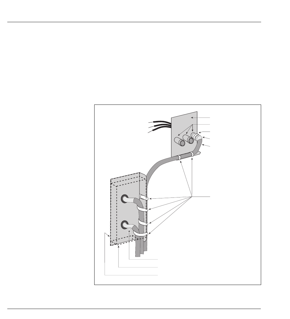 Appendices, Connection of the cable shielding, Cont') | MGE UPS Systems Comet TM 5 - 30 kVA User Manual | Page 56 / 60