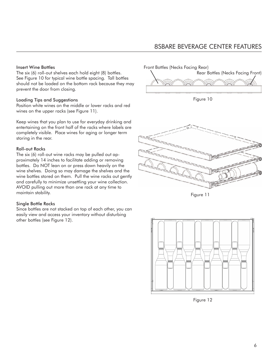 8sbare beverage center features | Marvel Industries 3SBARE User Manual | Page 7 / 12