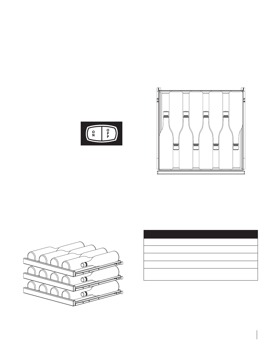 Appliance features | Marvel Industries Refrigerated Wine Chiller User Manual | Page 5 / 8