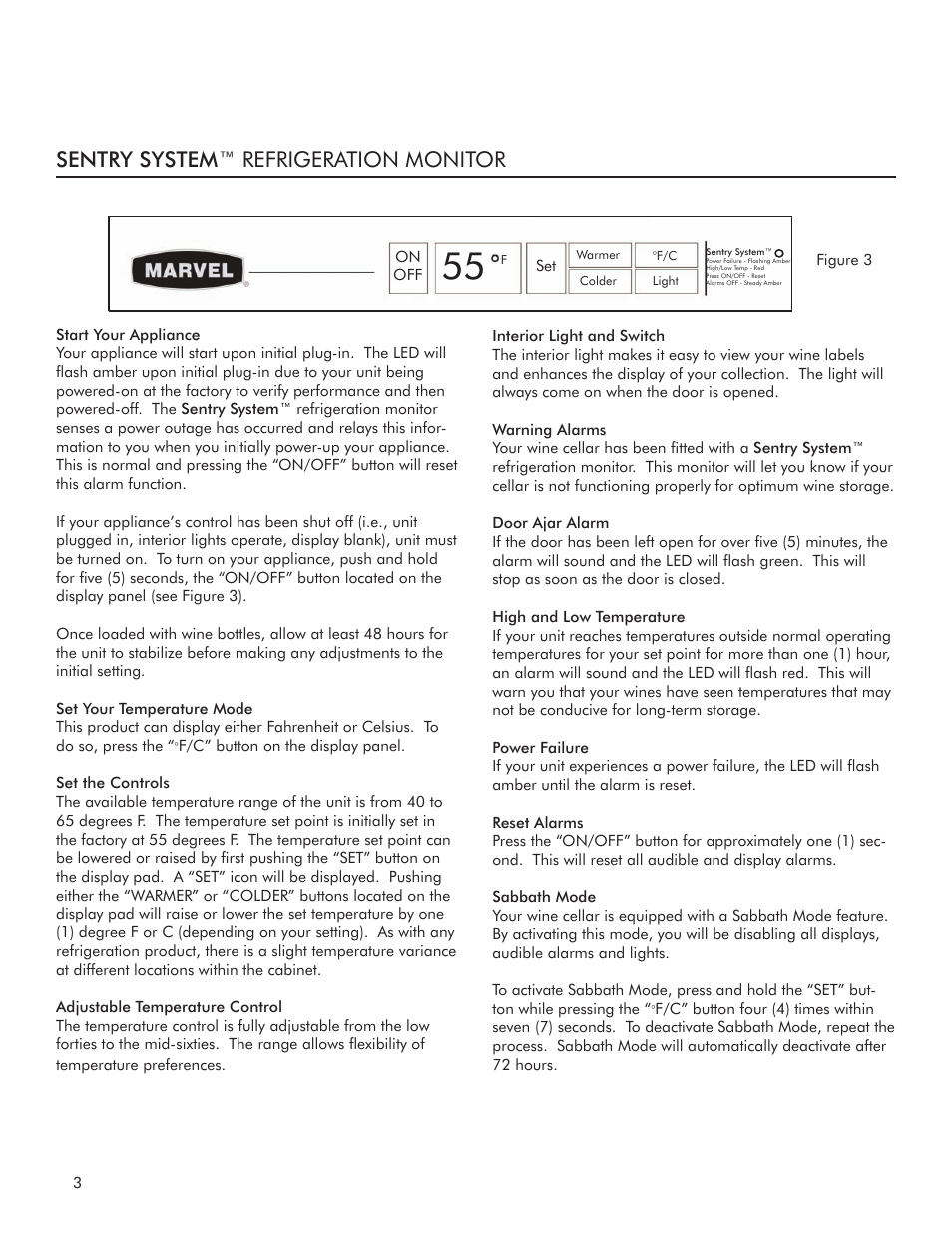 Sentry system™ refrigeration monitor | Marvel Industries 8SWCE User Manual | Page 4 / 12