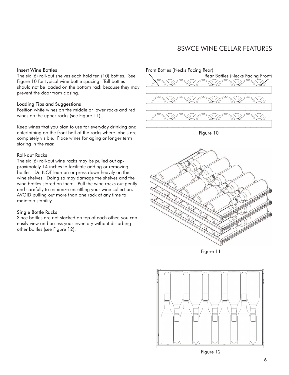 8swce wine cellar features | Marvel Industries 8SWCE User Manual | Page 7 / 12