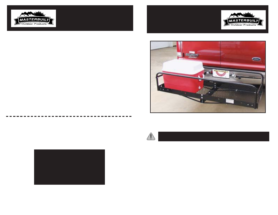 Masterbuilt HITCH-HAUL HPHSEK User Manual | 2 pages