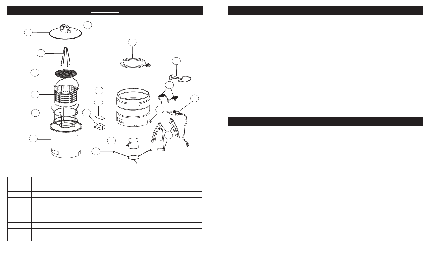 Parts list | Masterbuilt 9010090017090317 User Manual | Page 4 / 8
