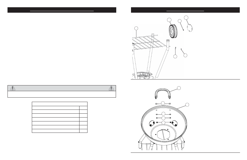 Warning, Assembly instructions, How to use quick start ignition system | Masterbuilt 20042711 User Manual | Page 7 / 8