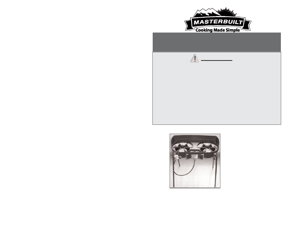 Masterbuilt Outdoor LP Gas Double Cooker MDCL User Manual | 8 pages