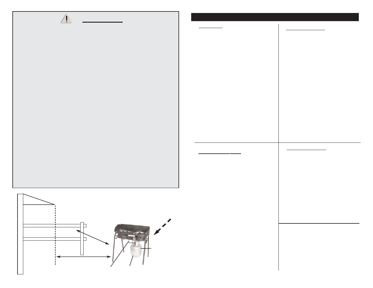 Warning | Masterbuilt Outdoor LP Gas Double Cooker MDCL User Manual | Page 4 / 8