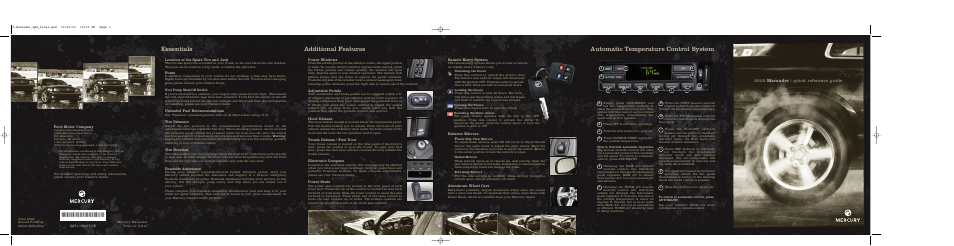 Mercury 2003 Marauder User Manual | 2 pages