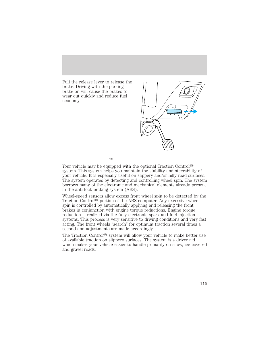 Driving | Mercury Sable 2000 User Manual | Page 115 / 232