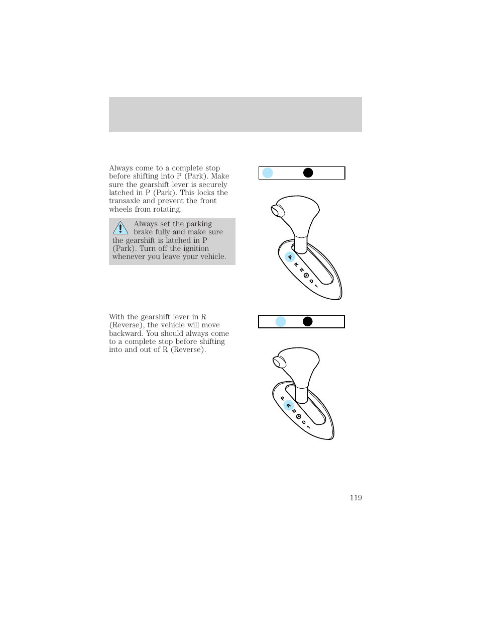 Driving | Mercury Sable 2000 User Manual | Page 119 / 232