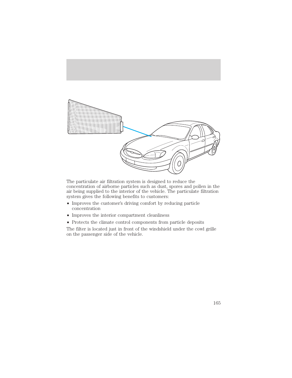 Maintenance and care | Mercury Sable 2000 User Manual | Page 165 / 232