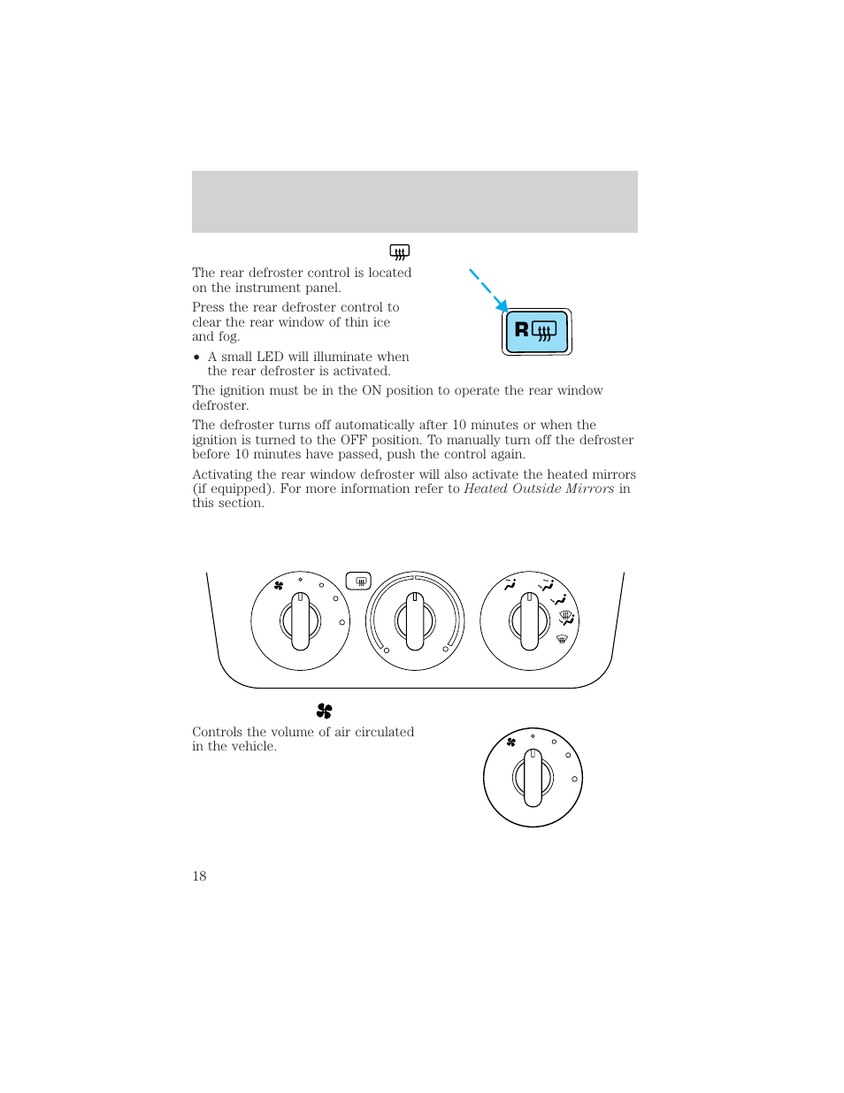 Controls and features | Mercury Sable 2000 User Manual | Page 18 / 232