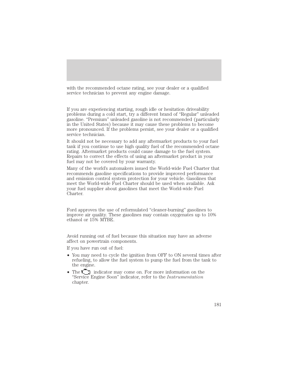 Maintenance and care | Mercury Sable 2000 User Manual | Page 181 / 232