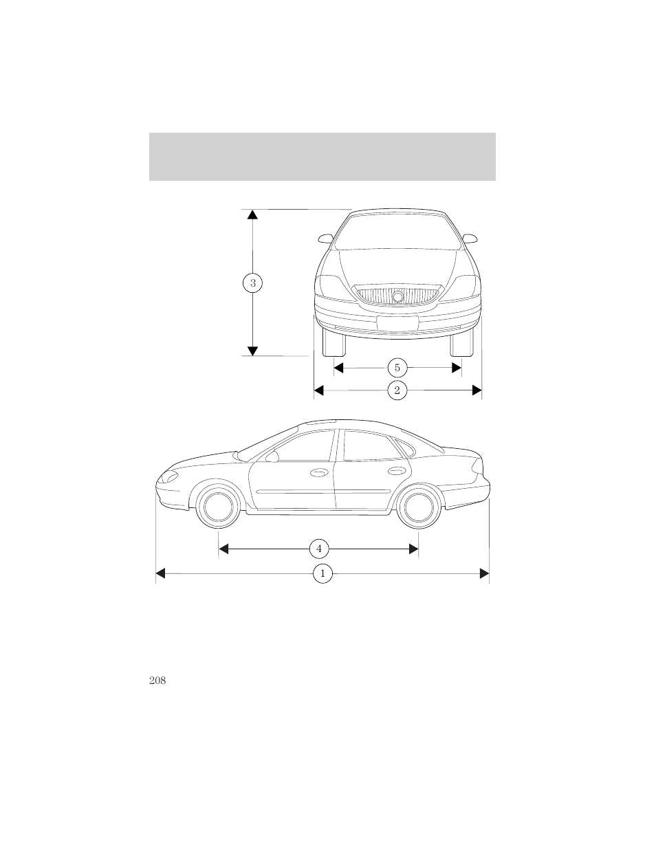 Capacities and specifications | Mercury Sable 2000 User Manual | Page 208 / 232