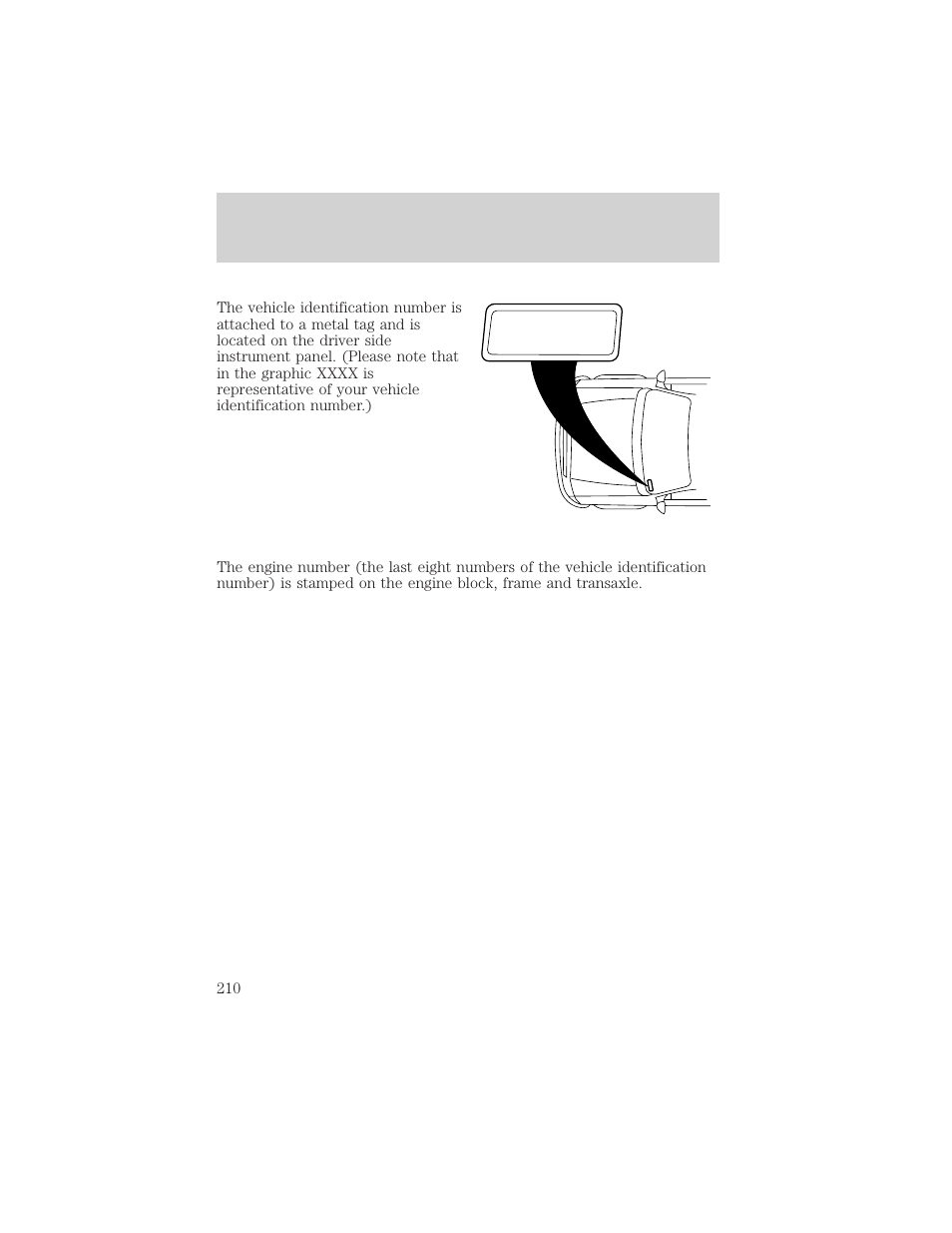 Capacities and specifications | Mercury Sable 2000 User Manual | Page 210 / 232