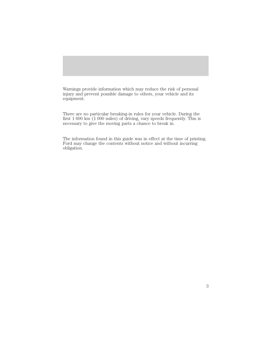 Introduction | Mercury Sable 2000 User Manual | Page 3 / 232