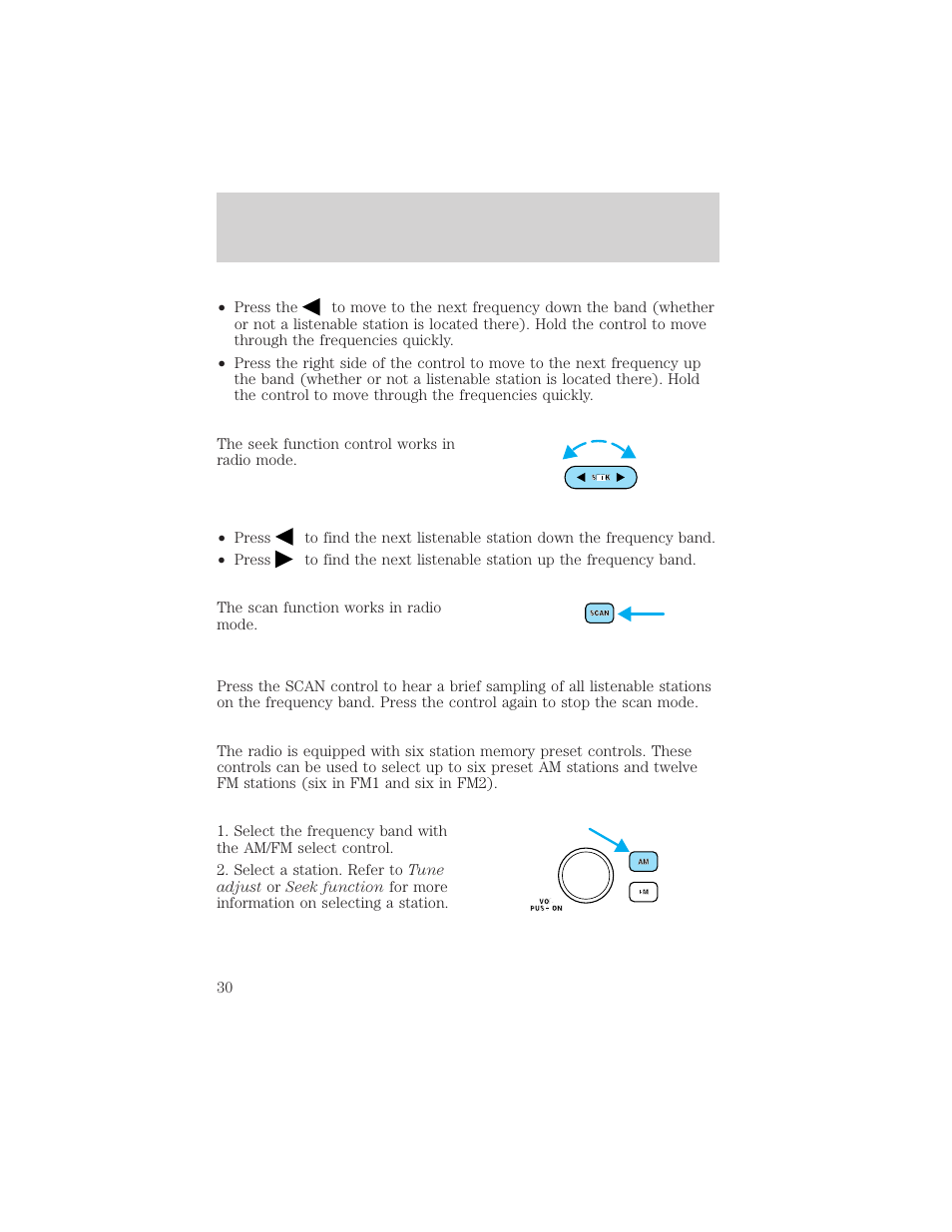 Controls and features | Mercury Sable 2000 User Manual | Page 30 / 232