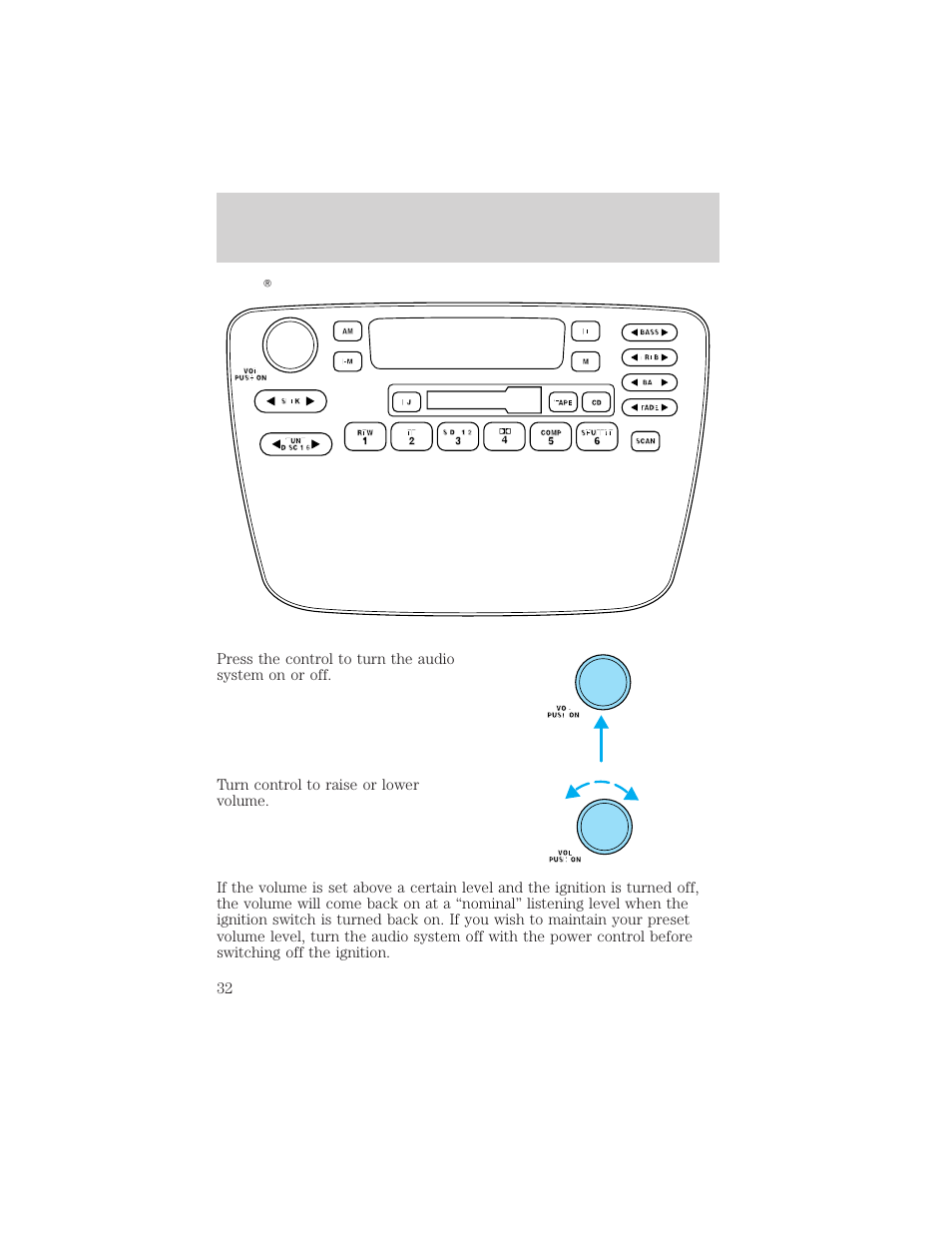 Controls and features | Mercury Sable 2000 User Manual | Page 32 / 232