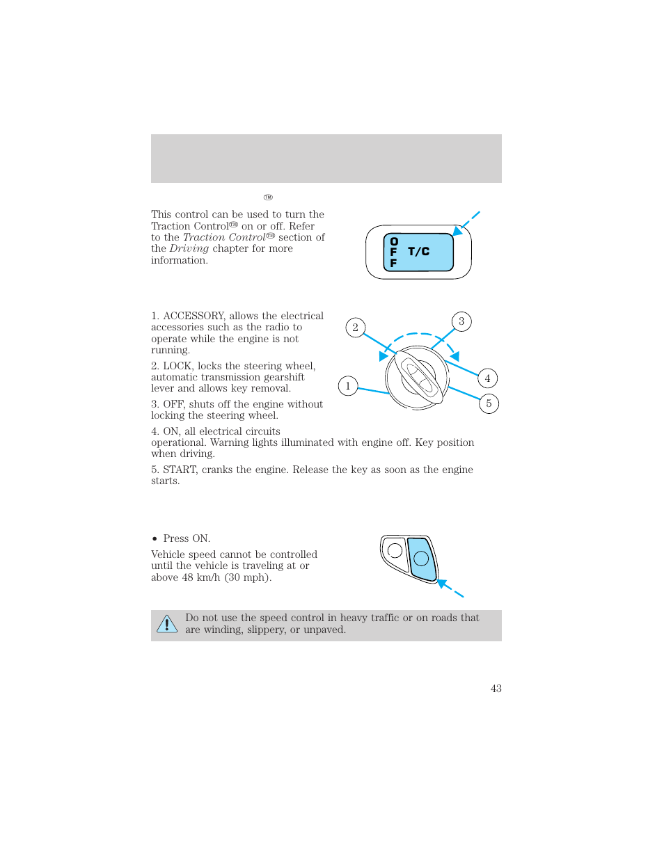 Controls and features | Mercury Sable 2000 User Manual | Page 43 / 232