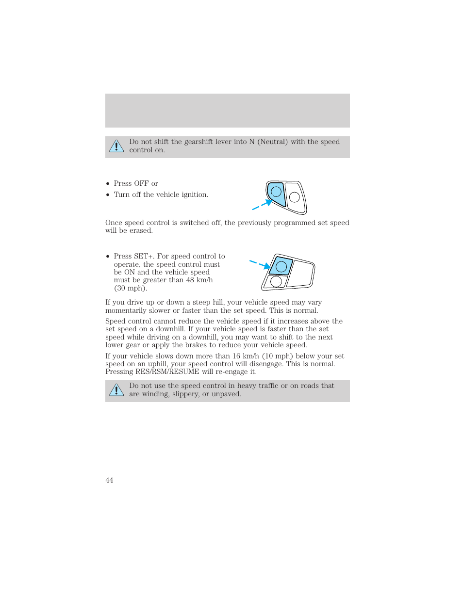 Controls and features | Mercury Sable 2000 User Manual | Page 44 / 232