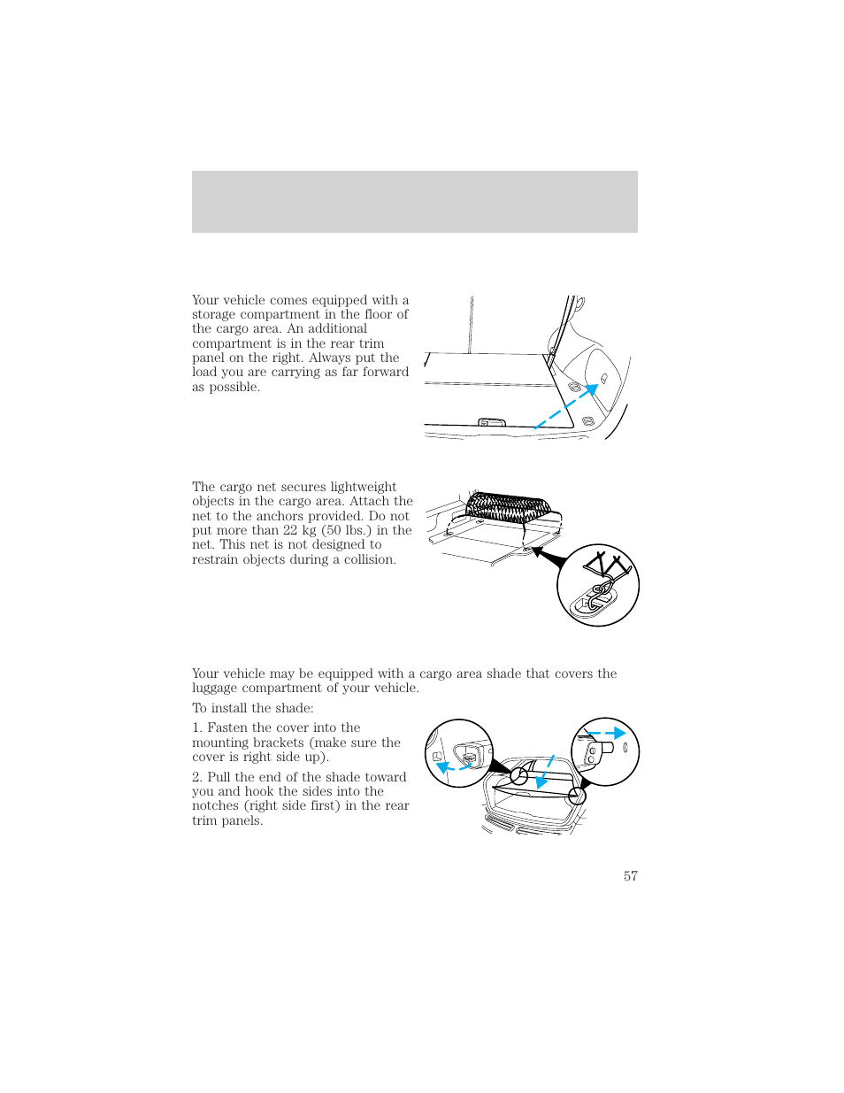 Controls and features | Mercury Sable 2000 User Manual | Page 57 / 232