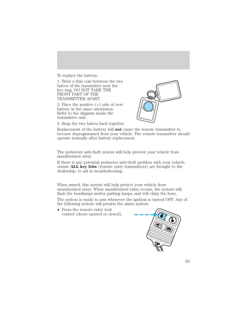 Controls and features | Mercury Sable 2000 User Manual | Page 63 / 232