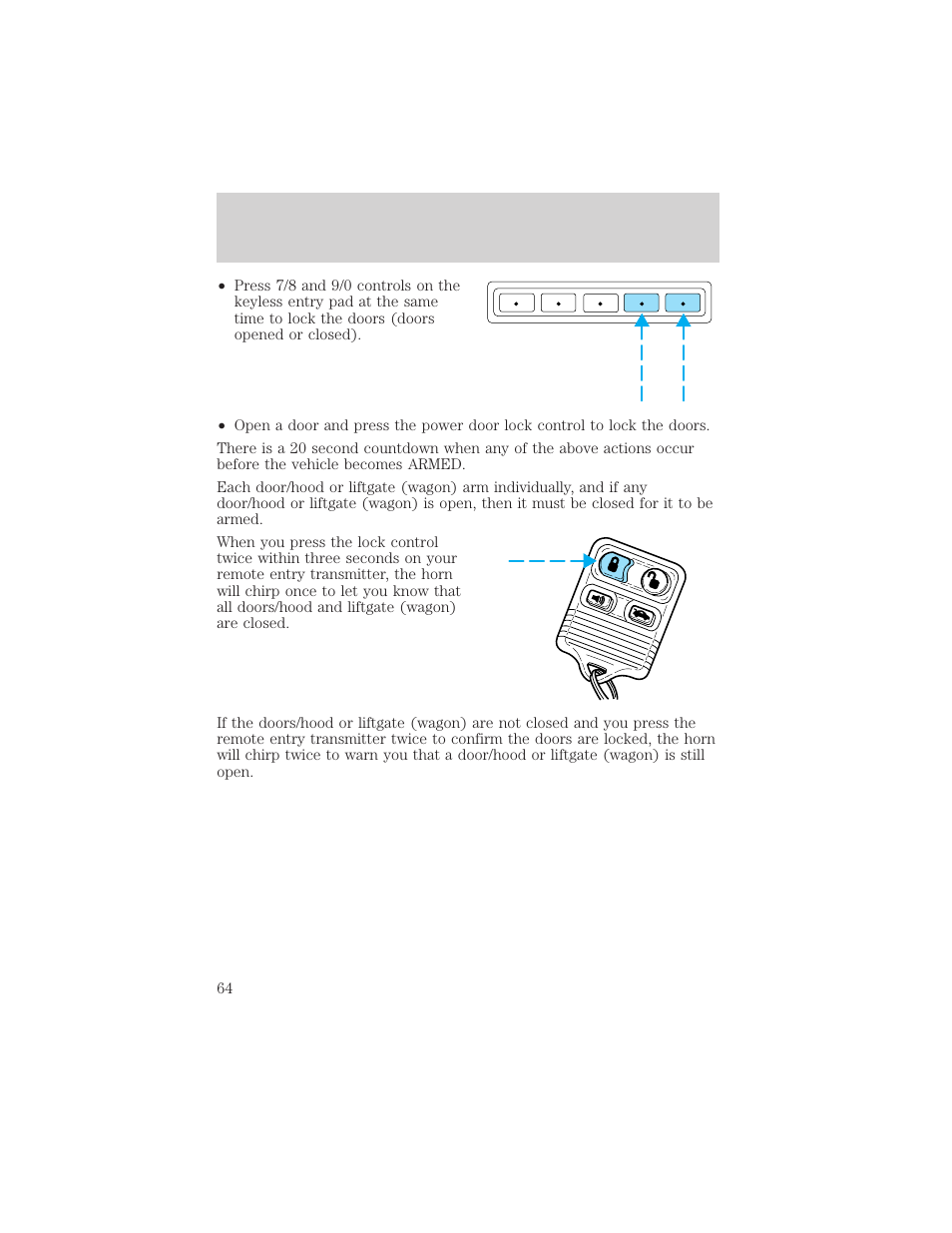 Controls and features | Mercury Sable 2000 User Manual | Page 64 / 232