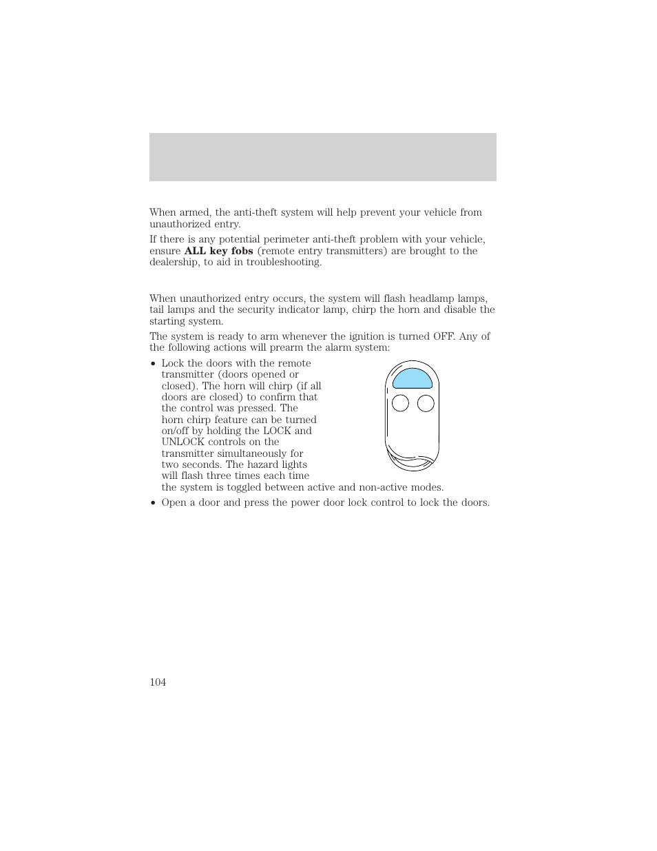 Controls and features | Mercury 1999 Villager User Manual | Page 104 / 264