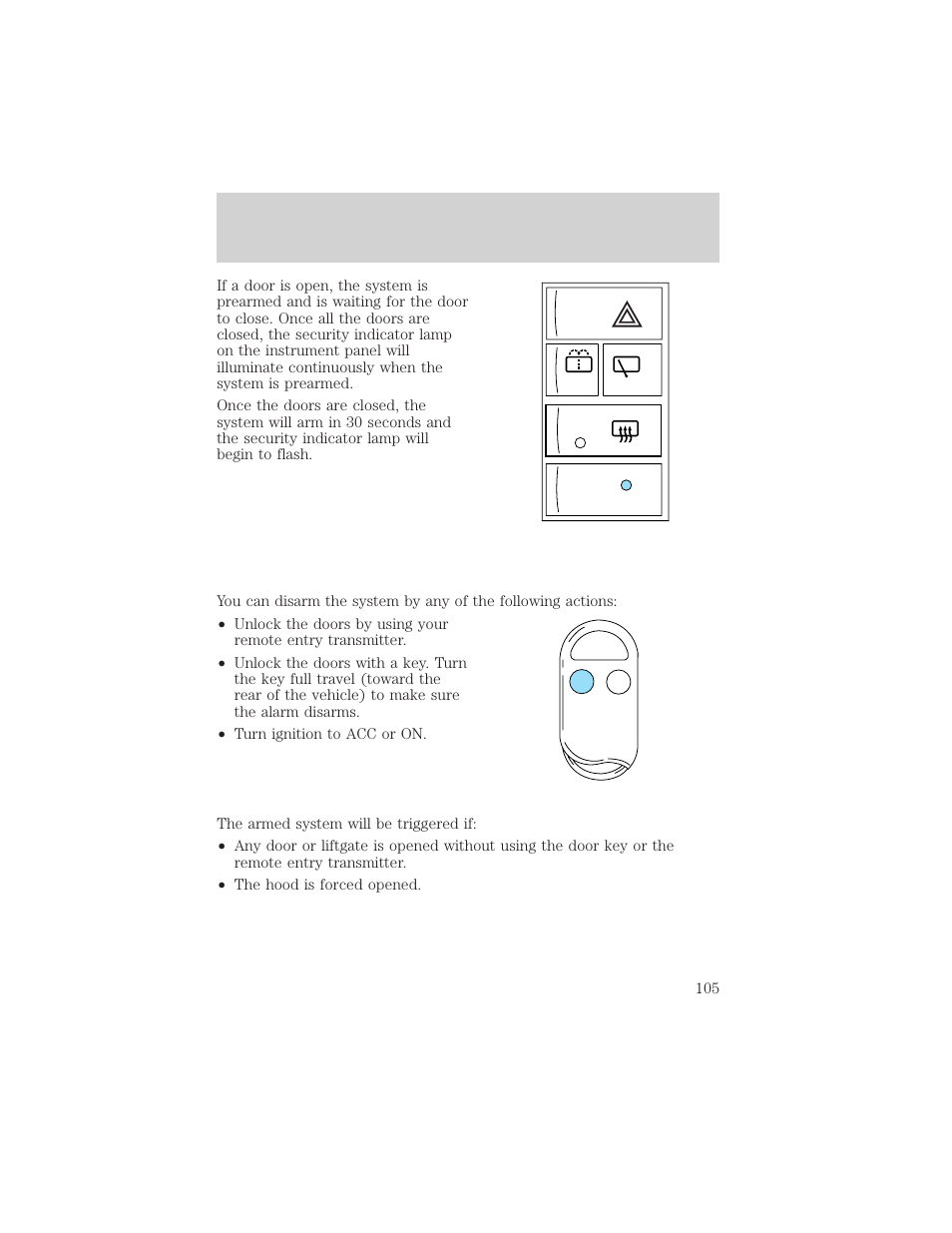Controls and features | Mercury 1999 Villager User Manual | Page 105 / 264