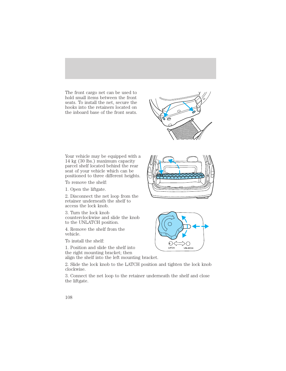 Controls and features | Mercury 1999 Villager User Manual | Page 108 / 264