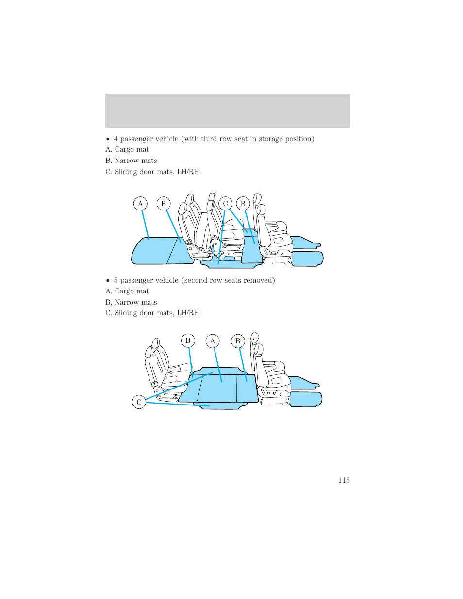 Seating and safety restraints | Mercury 1999 Villager User Manual | Page 115 / 264