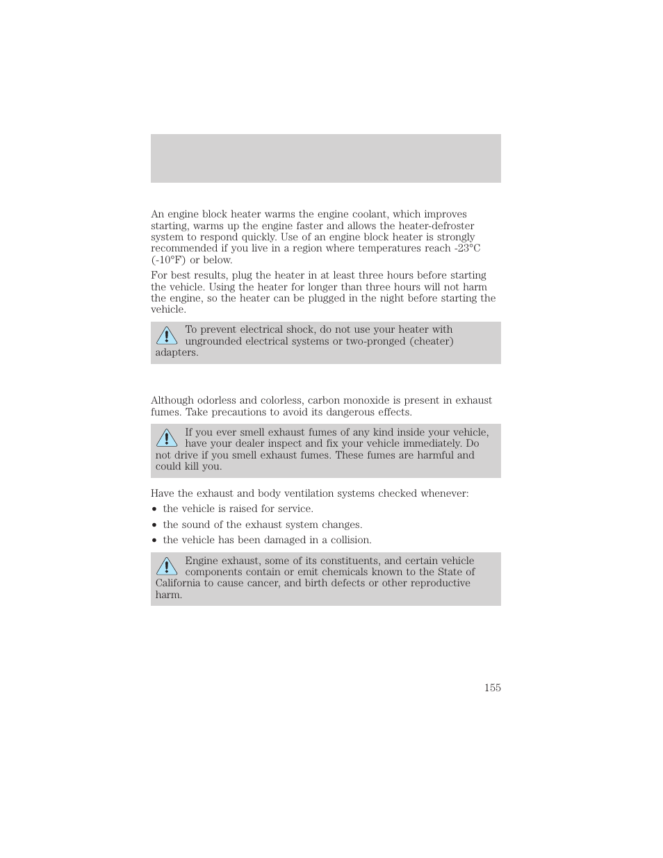 Starting | Mercury 1999 Villager User Manual | Page 155 / 264