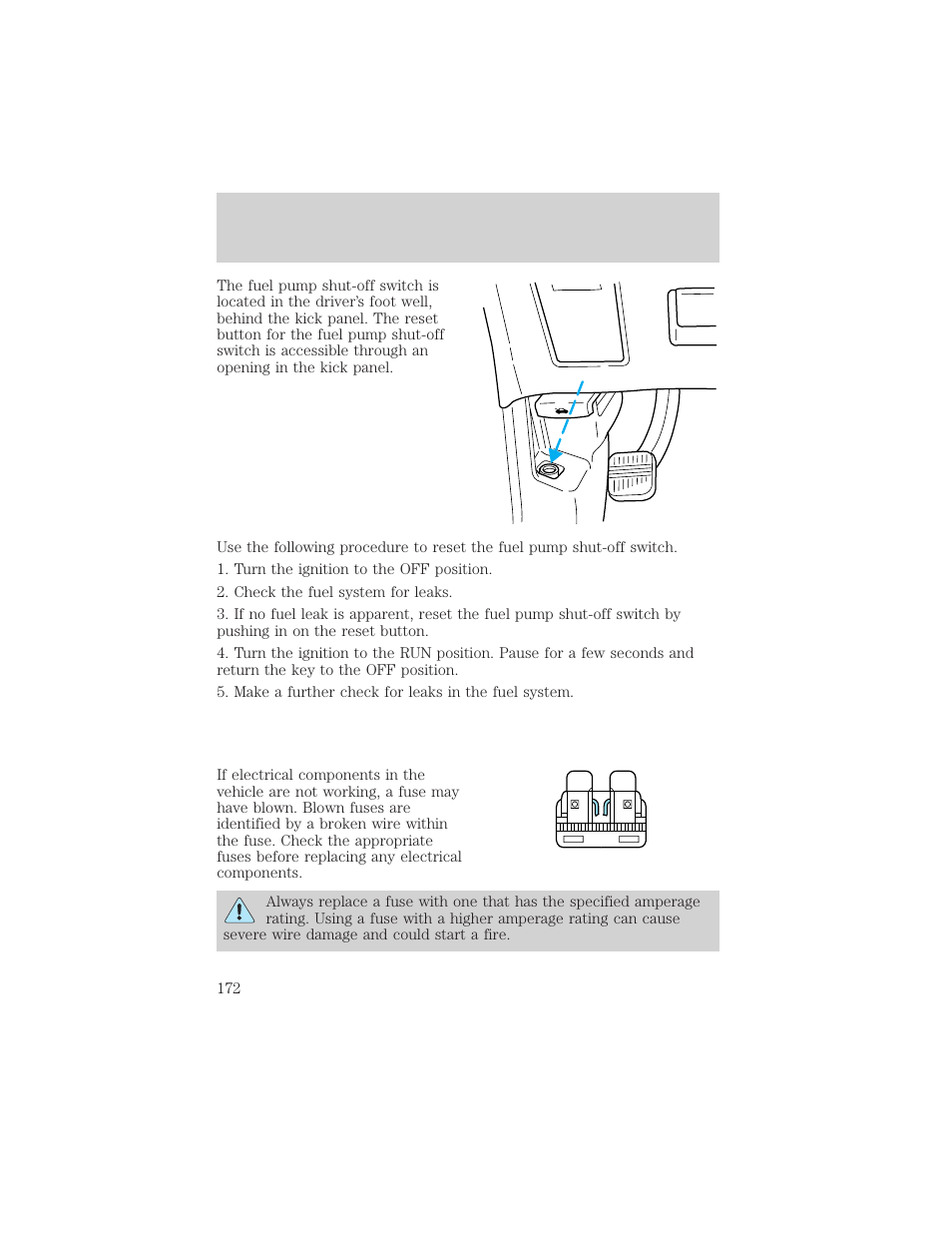 Roadside emergencies | Mercury 1999 Villager User Manual | Page 172 / 264