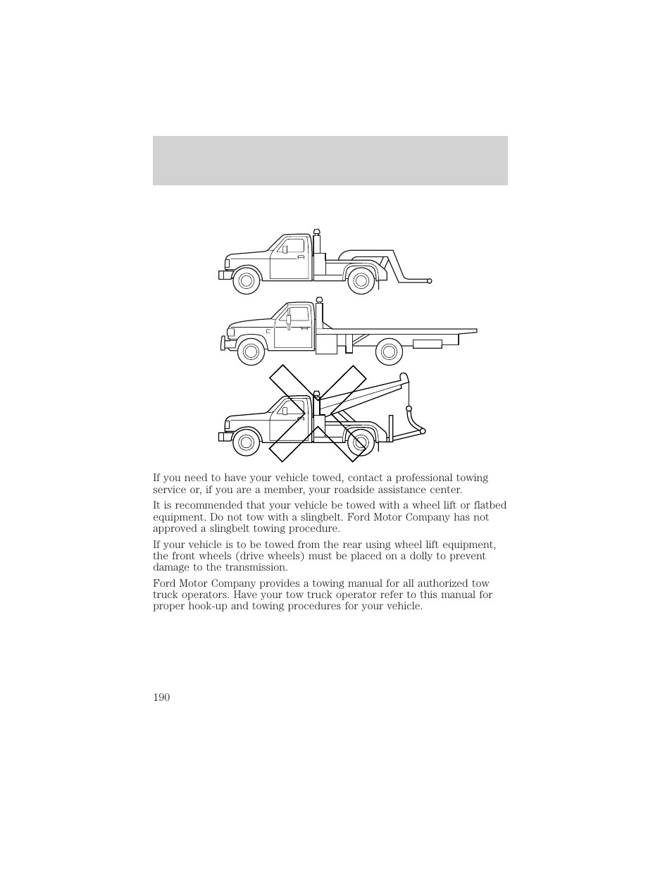 Roadside emergencies | Mercury 1999 Villager User Manual | Page 190 / 264